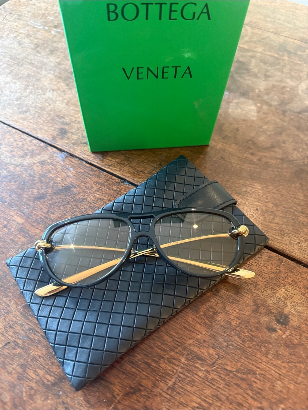 Bottega Veneta Knot Aviator Sunglasses - Picture 7 of 8